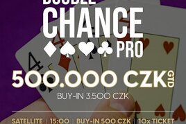 RS: Double Chance Pro s garancí 500.000 v úterý na Lukách pouze s jedním re-entry!