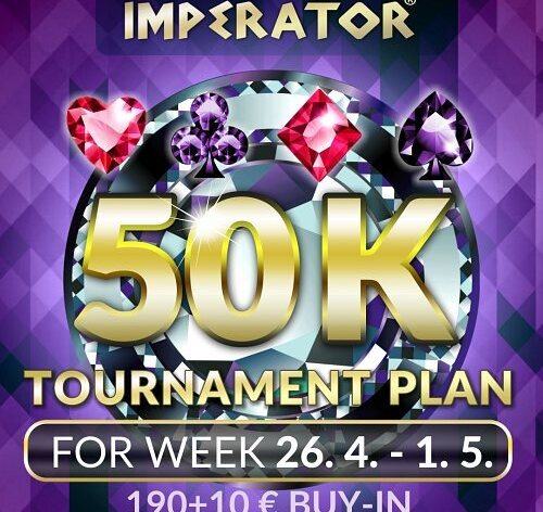 Soutěž: Hrajte páteční flight €50K GTD v Imperatoru zcela zdarma!