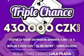 RS Luka: Triple Chance s garancí 430.000 Kč na tebe čeká v Casinu Luka