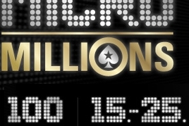 MicroMillions nabídnou garanci $5 milionů za minimální buy-iny!