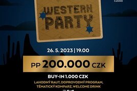 G4G: Páteční Western Party s pokerem o 200.000 Kč jen za 1.000 Kč