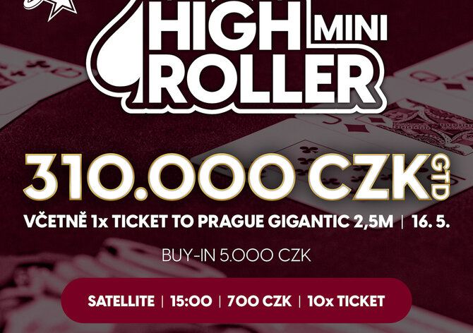 Květnové turnaje v brněnském Rebuy Stars o více než 1.100.000 korun!
