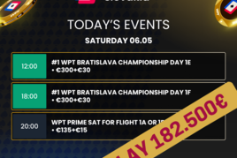 WPT Bratislava Championship: Masivní overlay činí €182.500