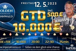 Cínovec: V pátek si v Imperialu zahrajete minimálně o €10K