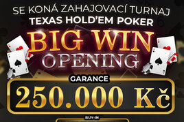 Big Win: Dnes od 18:00 čtvrtmilionový opening event v Plzni!