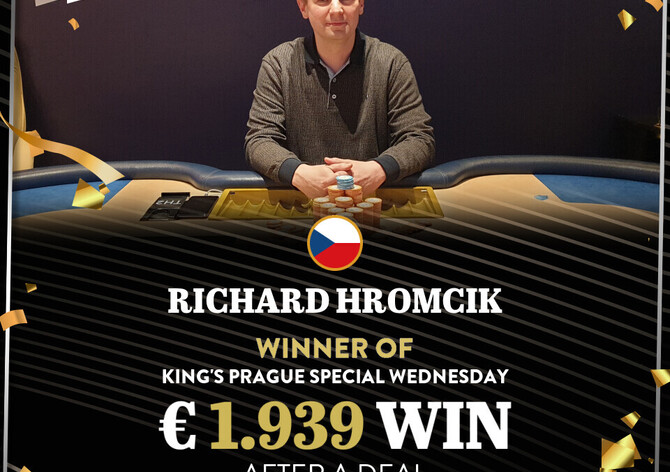 PPF Main Event €250K GTD: Milion v žetonech pro Richarda Hromčíka