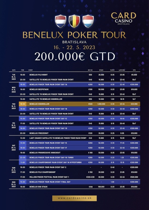 SCHEDULE BENELUX A3