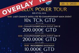 Benelux Poker Tour: Overlay stále €165K! Pomůže už jenom sobota