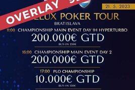 Card Bratislava: V Benelux Poker Tour se před závěrečným Turbem doplácí skoro polovina garance