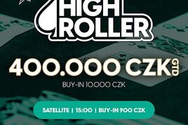 RS Brno: High Roller v brněnském Rebuy Stars Casinu garantuje 400.000 Kč