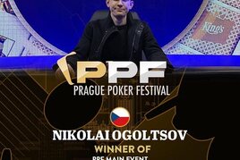 PPF €250K GTD: Martan šestý, vítězí Nikolai Ogoltsov