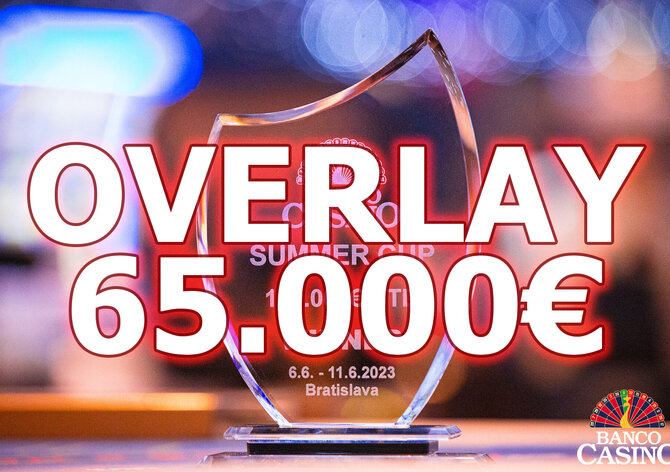 Banco: Summer Cup OVERLAY €65.000 a ve finálovém dni jen 35 hráčů