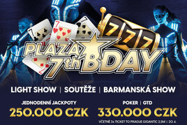 RS Plzeň: Casino Plzeň Plaza oslaví sedmé narozeniny s letním půl milionem pro vás!