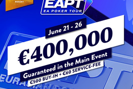Main Event EAPT Rozvadov přináší garanci €400.000!