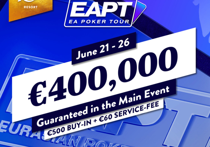 Main Event EAPT Rozvadov přináší garanci €400.000!