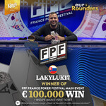 FPF €500K GTD: Slovák &quot;lakyluk17&quot; vyhrává na Rozvadově rovných €100.000!