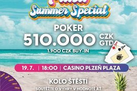 RS Plzeň: Plaza Summer Special o 510.000 Kč a roztáčíme Prázdninové kolo štěstí!
