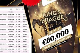 King&#039;s Prague Poker Cup zná první devítku finalistů