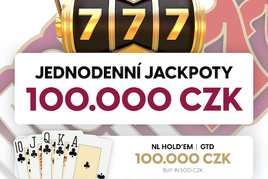 RS Plzeň: Jackpot Night v Casinu Area Bory s jackpoty za 100.000 Kč a pokerem o 100.000 Kč