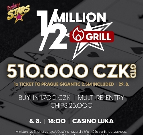 RS Luka: V úterý se znovu těš na 1/2 Million Grill párty o 510.000 Kč!
