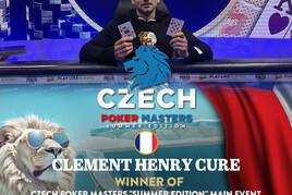 Czech Poker Masters €300K GTD: Tomáš Sedláček šestý, titul cestuje do Francie