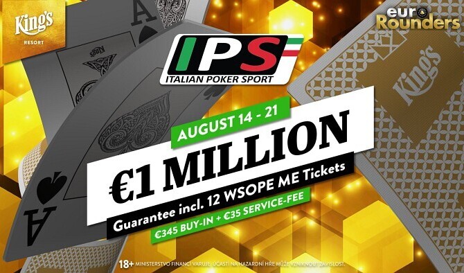 Italové vezou do King's rekordní Main Event s garancí €1.000.000