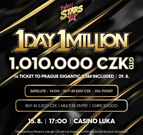 RS Luka: Přijď na pražská Luka zabojovat o 1.010.000 Kč!