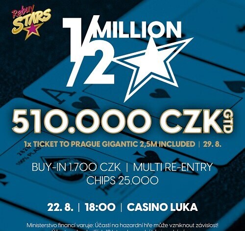 RS Luka: 1/2 Million přináší garanci 510.000 Kč už v úterý večer!