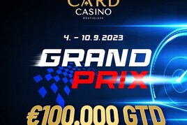 Úvod září patří v Card Casinu turnaji Grand Prix €100K GTD: Postupují i Češi!