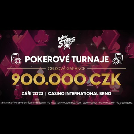 RS Brno: Skoro milion čeká v garancích turnajů v září v Brně: High Roller o 400.000 korun!
