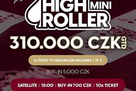 RS Brno: High Roller Mini o 310.000 Kč ovládne Rebuy Stars Casino International Brno!