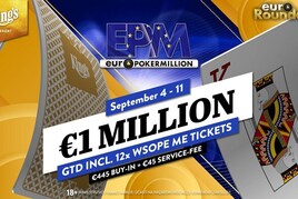 Euro Poker Million: Na Rozvadově za €490 o €1.000.000!
