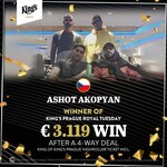 King&#039;s: V EPM stále chybí hráči, Královské úterý v Hiltonu pro Akopyana!