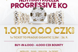 RS Luka: Unikátní NLH HR Progressive Bounty o 1.010.000 Kč v pondělí 11. září na Lukách!