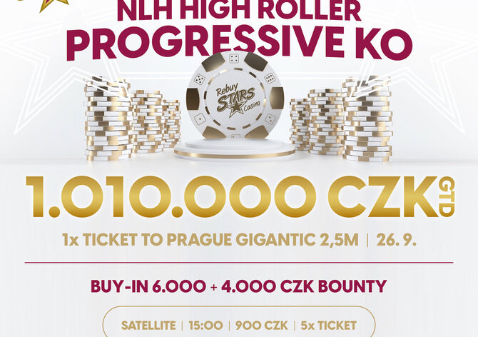 RS Luka: Unikátní NLH HR Progressive Bounty o 1.010.000 Kč v pondělí 11. září na Lukách!