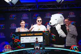 Trofej šampiona Coolbet Open Banco Casina a odměna €60.000 jede do Finska