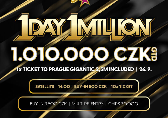RS Luka: Garance 1.010.000 Kč v jednodenním speciálu 1 Day 1 Million 19. září na Lukách!