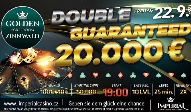 Cínovec: Po prázdninách v Imperialu double garance €20K!