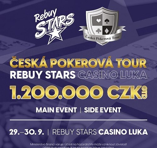 RS Luka: Main Event ČPT o 1.000.000 Kč v pátek 29. září hraj už za 700 Kč díky kvalifikacím!