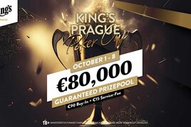 Už dnes! King&#039;s Prague Poker Cup s garancí €80.000 startuje!