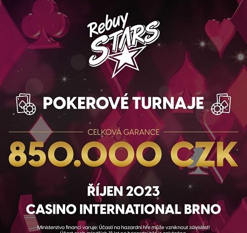 Statisíce v říjnových turnajích vyber každé úterý v Rebuy Stars v Brně! 