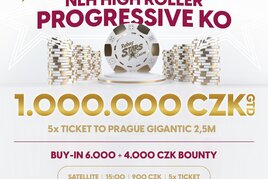 RS Luka: Prestižní NLH High Roller Progressive Bounty o 1.000.000 Kč