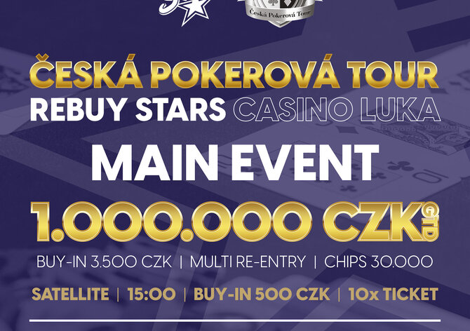 RS Luka: V pátek 13. se na Lukách odehraje ČPT Main Event s garancí 1.000.000 Kč!