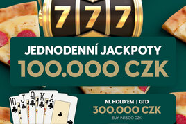 RS Plzeň: Pondělní PIZZA CUP Jackpot Night v Casinu Plzeň Plaza přináší 400.000 Kč
