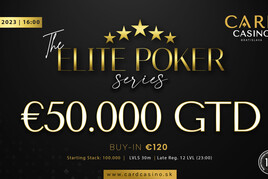Card Casino Bratislava: Páteční trhák Elite Poker Series €50K GTD