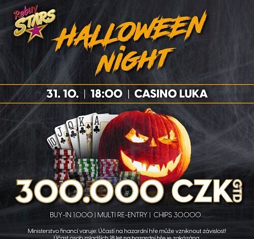RS Luka: Tam, kam slunce nesmí - Halloween s pokerem o 300.000 Kč v úterý!