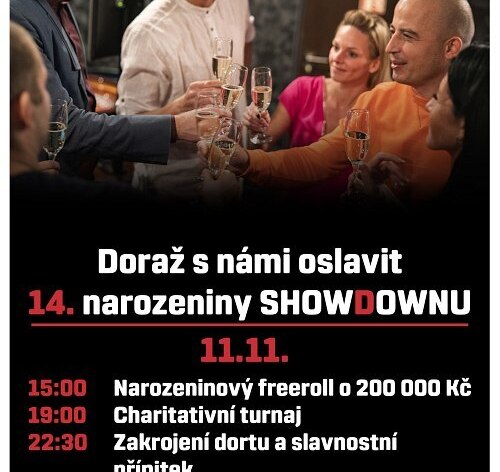 Kdy jindy! Showdown slaví 14. narozeniny v sobotu 11.11.! 