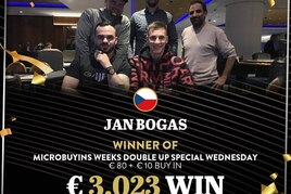 Hilton: Vítězní Bogáš a Dongdong, v sobotu o €25K GTD