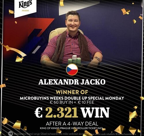 Hilton: Jacko a Necpál vítězně, dnes Royal Tuesday o €20K GTD