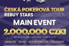 Páteční Main Event ČPT o 2.000.000 Kč si zahraješ i díky satelitům o 25 lístků!